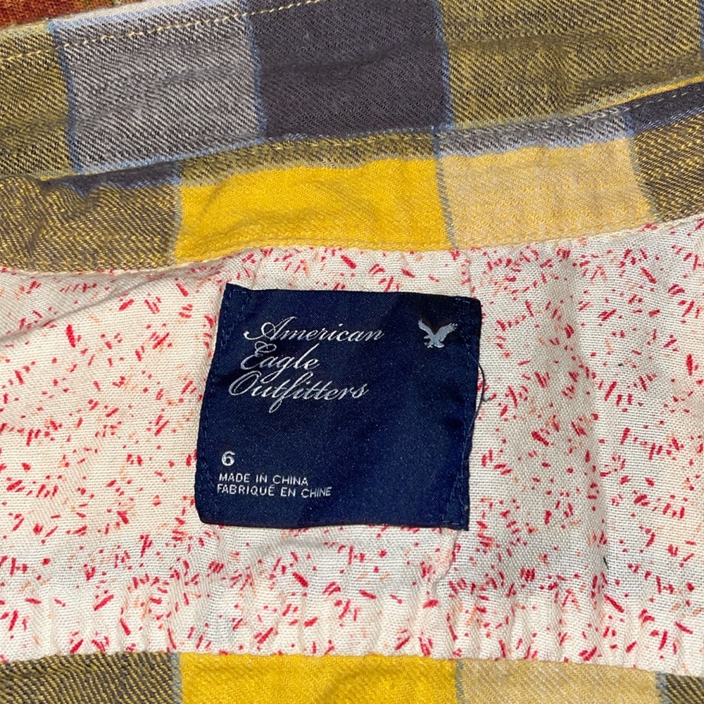 FREE with Purchase‼️ American Eagle Outfitters Flannel🦅 💛🩶🤍 - Picture 5 of 12